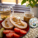 212ml klaaspurk v&auml;rvilise kaanega &Oslash;66 - 6 tk. BROWIN 132212, 7.0x7.0x7.7 cm, klaas