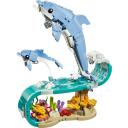 Lego Konstruktors 3in1 31385, 542 gab., dzīvnieki, delfīni, jūraszirdziņ&scaron;, krabis, kustīgas daļas