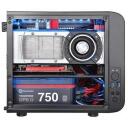 Thermaltake Core V1 MiniITX Korpus CA-1B8-00S1WN-00, 20cm, must, 2x2.5'' sisemised, 2x80mm taga, 2xUSB 3.0