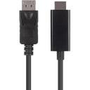 Lanberg DisplayPort HDMI kaabel CA-DPHD-11CC-0050-BK, 5 m, DisplayPort Male, HDMI Male, vaskjuhtmed, 4,95 Gbps, 1920x1080@60Hz