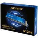ADATA SSD M.2 2280 ALEG-710-512GCS 512GB, Lugemise kiirus 2400 MB/s, Kirjutamise kiirus 1000 MB/s, PCIe Gen3 x4, NVMe 1.4, 3D NAND