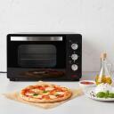 Esperanza Mini cepe&scaron;krāsns EKO008N, 20 l, 1280 W, 220-240 V, 0-60 min, melna, divkār&scaron;as stikla durvis, 0,9 m vads