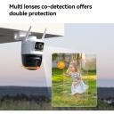 Imou Cruiser Dual 2C 4G IP p&ouml;&ouml;rdkaamera videovalveks 6MP 3+3MP dual lens IR 30m AI IPC-S7XCP-6M1TED valge