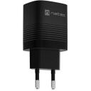 Natec Lādētājs NUC-2141, 30W, 110-240V, 50/60Hz, 3A, 1xUSB-A, 1xUSB-C, melns, ātrā uzlāde