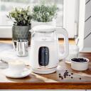 Adler Kettle with LED Display AD 1305wg, 2200 W, 1.7 L, Plastic, 360&deg; rotational base, White/Gold