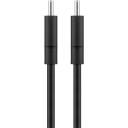 Goobay USB-C uzlādes un sinhronizācijas kabelis, 2 m, 51243, 60W, 3 A, līdz 480 Mbps, melns