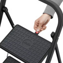 Kokkupandav astmepink K44 StandardLine / teras / 2 astet, turvak&auml;epide / must 034396310 HAILO