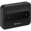 Sandberg Bluetooth adapteris 450-13, 5.3, 10m, 1 &scaron;altinis 2 ausinėms, 3.5mm, USB-C, iki 6h, iki 3h