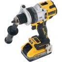Dewalt trinkelių gręžtuvas DCD1007H2T-QW 1530 W, 3 greičiai, 169 Nm, 2 x 18 V / 5 Ah akumuliatoriai, metalinis chuck, LED &scaron;viesa