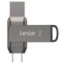 Lexar | 2-in-1 Flash Drive up to 130MB/s read | JumpDrive Dual Drive D400 | 64 GB | USB Type-C/Type-A | Grey