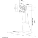 Neomounts LCD monitori alus FPMA-D800, 10-27", maksimaalne kandev&otilde;ime 10 kg, VESA 75x75/100x100 mm, k&otilde;rguse reguleerimine