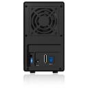 Raidsonic ICY BOX ārējais RAID sistēma IB-RD3620SU3, AC 120/230 V, USB 3.0, eSATA, 3.5" HDD, 2x3.5" HDDs, JBOD, 1 ventilators