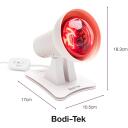 Bodi-Tek Infrasarkanā siltuma lampa BT-LAMH-EU/1,1, 150W, 4 siltuma līmeņi, 3 taimera iestatījumi