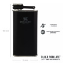 Blašķe The Easy-Fill Wide Mouth Flask 0,23L Stanley® 2800837127 matēti melna, nerūsējošais tērauds