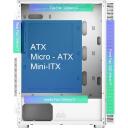 Montech Korpus X3GLASS(W), Midi Tower, 3x140mm, 1x120mm, 2x2.5", 2x3.5", RGB ventilaatorid, Tempered Glass