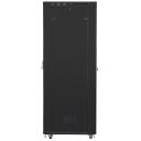 Lanberg seisev rack-kapp 19 tolli 47U 800x1000mm, perforatsiooniga LCD uksed, FF01-8047-23BL, 1200kg, 4 vertikaalset riba, IP20