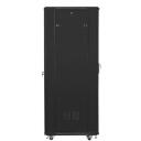 Lanberg Vaba seisev rack 19" 37U FF01-6837-12B, 600mm, 800mm, 800kg, 4 ventilaatorit, Karastatud klaas, Teras
