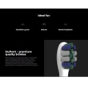 Vaiki&scaron;kas ultragarsinis elektrinis dantų &scaron;epetėlis 30000aps./min 3 režimai 1 galvutė 2 lipdukai iki 100 dienų IPX7 baltas ADB0007 Aeno