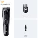 Braun matu griezējs HC5510, 9 garuma soļi, 50 min, NiMH, melns