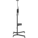 Sbox Grīdas mobilais stiprinājums FS-401-2, 37-70'', 45kg, 100x100-600x400, melns, līmeņa regulē&scaron;ana