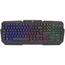 White Shark Klaviatūra DAKOTA-US, 104/105 klavi&scaron;ai, membraninė, LED ap&scaron;vietimas, USB, juoda