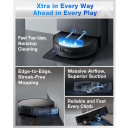Ecovacs DEEBOT X11 PRO OMNI robotas dulkių siurblys sausas ir drėgnas valymas OMNI bazinė stotis 19500 Pa AIVI 3D LiDAR 6400 mAh 206 min 2.5 L juodas