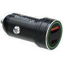 Mediarange Auto laadija MRMA120 20W, 12-24V, 1x USB-A, 1x USB-C, Kiire laadimine, Must alumiinium