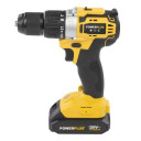 Akulöökrell/kruvikeeraja 20V, 60Nm, 2x2Ah, 78 tarvikut, POWX00850 POWERPLUS