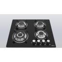 Iseasy gāzes plīts MGBG-604B, 1x1kW, 2x1.75kW, 1x3.3kW, stikla virsma, 4 gatavo&scaron;anas zonas, 56x48cm ni&scaron;a