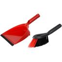 Vileda Luud ja pr&uuml;gikast 141742, 34.6cm, 24.6cm, must, punane, plastmass, kahe t&uuml;&uuml;pi harjased