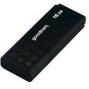 Goodram Pendrive UME3 16GB UZB 3.0 UME3-0160K0R11, 16GB, 60MB/s, 20MB/s, melns, perforācija