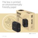 Club3D lādētājs CAC-1905EU 65W, 100-240V, 1x USB Type-C, PD 3.0, OCP, OVP, SCP, OTP, CE, FCC, melns