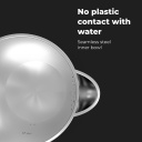 Elektriskā tējkanna 2200W 1.5L dubultsienu konstrukcija Strix termostats automātiska izslēg&scaron;anās aizsardzība pret sauso darbību AEK0004 Aeno