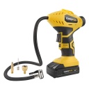 Pumpis 18V ar akumulatoru un lādētāju, POWERPLUS, POWX1700, 1.5Ah, 8 bar, 35 l/min, 3 adapteri