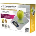 Esperanza EKS006 elektroniskais virtuves svars, 5kg, 1g, LCD displejs, tarass funkcija, pārslodzes indikators