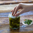 346 ml purk keeratava kaanega ja pressielemendiga - 6 tk BROWIN 132329, klaas, 8.6x8.6x10.0 cm