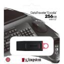 Kingston USB m&auml;lupulk DataTraveler Exodia DTX/256GB, 256 GB, USB 3.2 Gen 1, must, kaitsekate