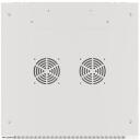 Lanberg Seinale kinnitatav rack WF01-6612-10S, 600x600mm, 12U, max. 60kg, IP20, klaasuks, 4 vertikaalset riba