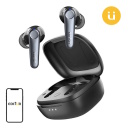 EarFun Air Pro 3 HP500B TWS bezvadu austiņas Bluetooth 5.3 hybrid ANC aktīvā trok&scaron;ņu slāpē&scaron;ana 11 mm titāna draiveri līdz 45 st kopējais darba laiks ar uzlādes futrāli melns