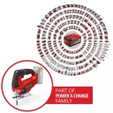 Bezvadu finierzāģis TC-JS 18 Li, EINHELL, 4321228, 2.5 Ah akumulators, precīzi griezumi, 3 koka un 2 metāla zāģa asmeņi, putekļu izpū&scaron;anas funkcija.