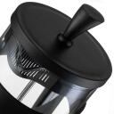 Resto prantsuse press 90508, 600 ml, Borosilikaatklaas, Roostevaba terasfilter, Plastmassist kaas, Must