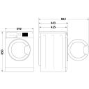 Indesit Veļas ma&scaron;īna MTWSC61294WPLN, 6kg, 1200apgr/min, 76dB, B klase, C klase, 16 programmas