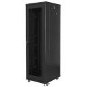 Lanberg Rack kapp 19" vabalt seisev 42U/600x800, FF01-6842-23B, 800kg, must, perforatsiooniga esik&uuml;lg, IP20