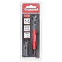 Draumet Mini Atsuktuvas CrV 4 viename 8901325, CrV plieniniai antgaliai, 1,6 mm plok&scaron;čias, PH000, 2,0 mm plok&scaron;čias, PH00