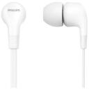 Philips Juhtmega k&otilde;rvaklapid TAE1105WT/00, 39g, valge, 102dB, 16&Omega;, 1.2m, 3.5mm, 8.6mm, 20-20000Hz, 10mW, ergonoomiline disain
