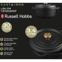 Russell Hobbs malmist pot RH02524BEU7, 3.4l, 24cm, induktsiooniga &uuml;hilduv, kaas kaasas