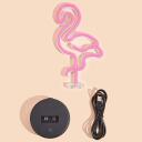 Manta Dekoratiivne lamp SNL79PK, 5 W, 12 cm, 10 cm, 25 cm, 3 x AA, 5 V, 2 m, LED, Flamingo
