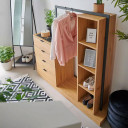 Priekšnama komplekts NOVA 145x40xH137cm, ozols/melns 45061