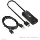Club3D adapteris CAC-1336, HDMI 1, USB-C 1, Micro-USB 1, 4K120Hz, 8K30Hz, 7.5W, laidas 1m