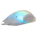 White Shark Pele MORDRED-W GM-5017, 12800 DPI, 7 pogas, USB 2.0, 1.8 m, RGB apgaismojums, optiskā, ergonomiska